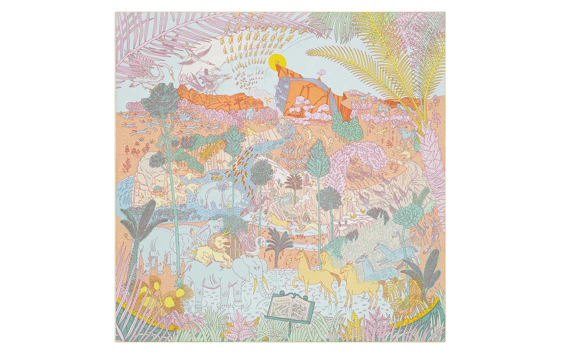 Order (Women) HERMES Soft Comfortable Fashionable  Silk Scarf. H003953S 06