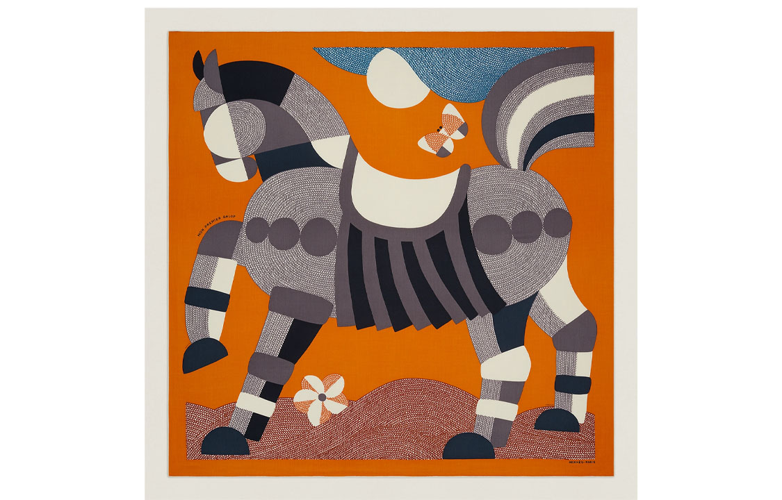 (Women) HERMES Soft Lightweight  Shawl - Orange H243973S 06 圖 2