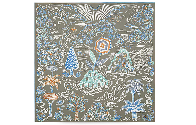 (Women) HERMES Spring Island  Silk Scarf H003755Sv10 圖 2