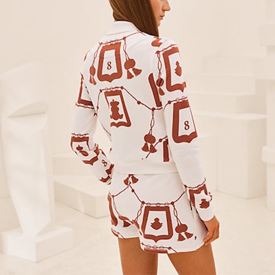 (W) 에르메스 SS21 패턴 트위드 봄버 자켓 여성 체스트넛 브라운 H1E4200D01W Shop (W) 에르메스 SS21 패턴 트위드 봄버 자켓 여성 체스트넛 브라운 H1E4200D01W