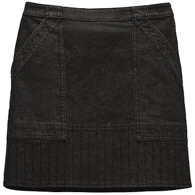 (W) HERMES SS22 黑色彈性A字牛仔迷你裙. H2E0350DQS7 Order (W) HERMES SS22 黑色彈性A字牛仔迷你裙. H2E0350DQS7