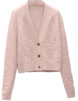 (Women) HERMES SS22 Deep V-Neck Pink Wool Knit Sweater. H2E2701DEP6 (Women) HERMES SS22 Deep V-Neck Pink Wool Knit Sweater. H2E2701DEP6