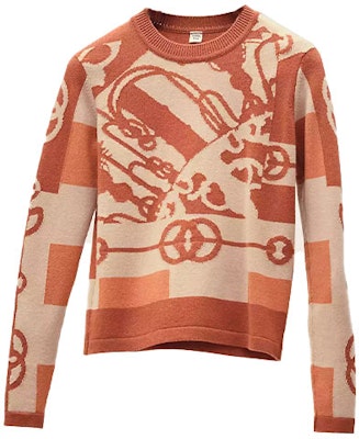 (Women) HERMES SS22 Knit Crewneck Sweater Maple Brown Long Sleeve Pullover. H2E2613D228 Buy (Women) HERMES SS22 Knit Crewneck Sweater Maple Brown Long Sleeve Pullover. H2E2613D228