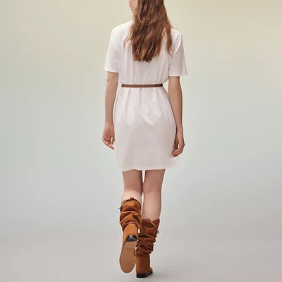 (Women) HERMES SS22 Logo Print Short Sleeve Dress Beige. H2E4513DU5R Shop (Women) HERMES SS22 Logo Print Short Sleeve Dress Beige. H2E4513DU5R