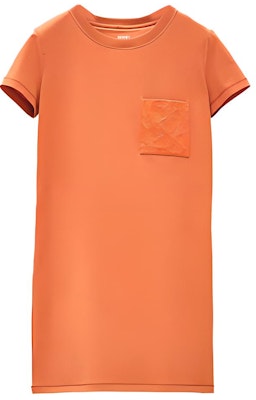 (Women) HERMES SS22 Straight Cut Embroidered Pocket Dress in Melanthe Orange H2E4508DU2N Buy (Women) HERMES SS22 Straight Cut Embroidered Pocket Dress in Melanthe Orange H2E4508DU2N