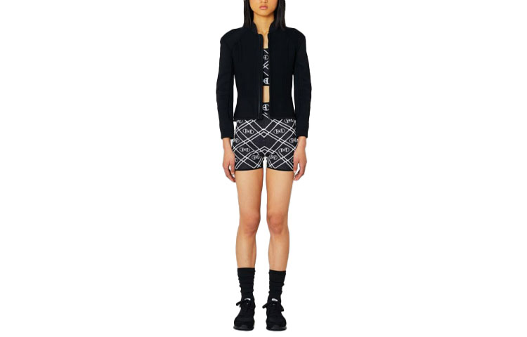 Order (Women) HERMES SS22  Tech Fabric Knit Cycling Fitness Shorts Black. H2E2404DG02