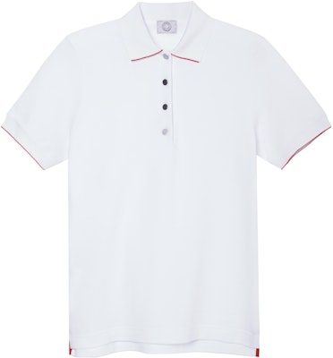 (Women) HERMES SS22 White Short Sleeve Polo Shirt with Partial Button Placket. H800270EV06 Buy (Women) HERMES SS22 White Short Sleeve Polo Shirt with Partial Button Placket. H800270EV06