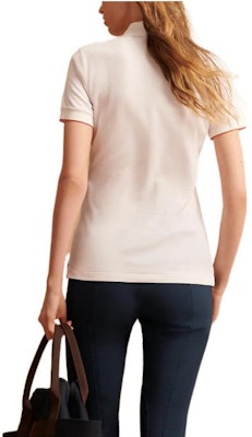 (Women) HERMES SS22 White Short Sleeve Polo Shirt with Partial Button Placket. H800270EV06 Sizing (Women) HERMES SS22 White Short Sleeve Polo Shirt with Partial Button Placket. H800270EV06