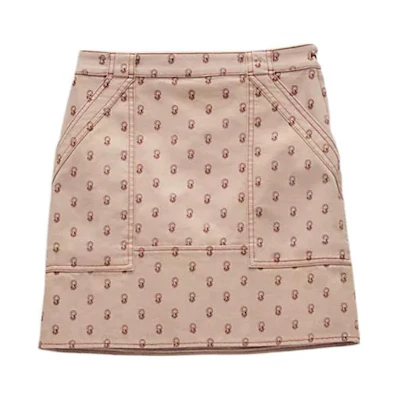 (Women) HERMES SS22 Saddle-Printed Casual Skirt Khaki Edition. H2E0352DS1J