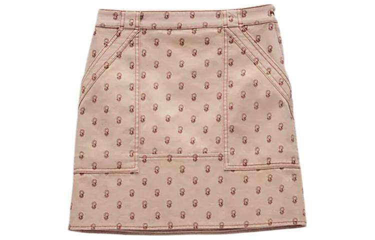 Order (W) 愛馬仕 SS22 馬鞍圖案休閒裙卡其色款式。 H2E0352DS1J