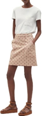 (W) 愛馬仕 SS22 馬鞍圖案休閒裙卡其色款式。 H2E0352DS1J Lookbook (W) 愛馬仕 SS22 馬鞍圖案休閒裙卡其色款式。 H2E0352DS1J