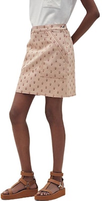 (W) 愛馬仕 SS22 馬鞍圖案休閒裙卡其色款式。 H2E0352DS1J Purchase (W) 愛馬仕 SS22 馬鞍圖案休閒裙卡其色款式。 H2E0352DS1J