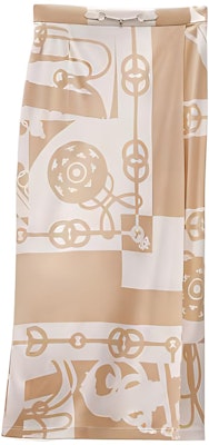 (W) HERMES SS22 分割印花休閒中長裙 米色 時尚 H2E0300DX9136 Buy (W) HERMES SS22 分割印花休閒中長裙 米色 時尚 H2E0300DX9136