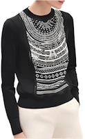(Women) HERMES SS23 Black Casual Crewneck Long Sleeve Sweater. H3H2814D70234 (Women) HERMES SS23 Black Casual Crewneck Long Sleeve Sweater. H3H2814D70234