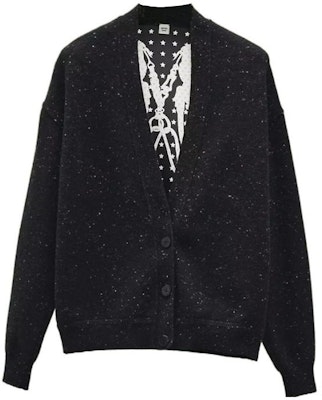 (W) エルメス SS23 ブラックニットカーディガン スパンコール装飾付き H1H2802DG02 Order (W) エルメス SS23 ブラックニットカーディガン スパンコール装飾付き H1H2802DG02