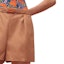 Details for (Women) HERMES SS23 Casual Shorts Brown with Elastic Logo Buckle. H3E3410D801