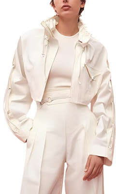 (W) 爱马仕 SS23 白色拼色拉链短夹克 H3E0204DP91 Buy (W) 爱马仕 SS23 白色拼色拉链短夹克 H3E0204DP91