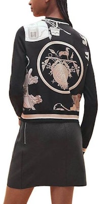 (W) エルメス SS23 コントラストカジュアルニットカーディガン ブラック 長袖 H3E2802D702 Lookbook (W) エルメス SS23 コントラストカジュアルニットカーディガン ブラック 長袖 H3E2802D702