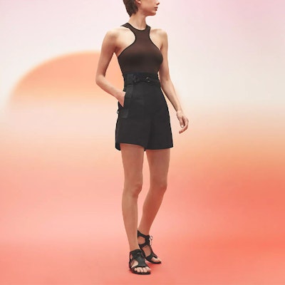 (Women) HERMES SS23 High-Waisted Casual Plain Black Shorts. H3E0407DP02 Shop (Women) HERMES SS23 High-Waisted Casual Plain Black Shorts. H3E0407DP02