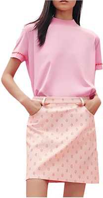 (W) HERMES SS23 高腰Logo印花休閒粉紅裙 H3E0312D57I Buy (W) HERMES SS23 高腰Logo印花休閒粉紅裙 H3E0312D57I