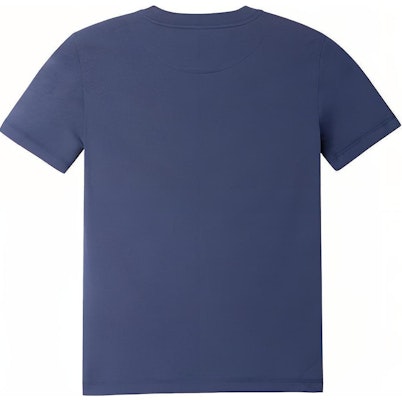 (W) Camiseta Azul Marino de Manga Corta HERMES SS23 con Logo Estampado. H3E4625DLI1 Lookbook (W) Camiseta Azul Marino de Manga Corta HERMES SS23 con Logo Estampado. H3E4625DLI1