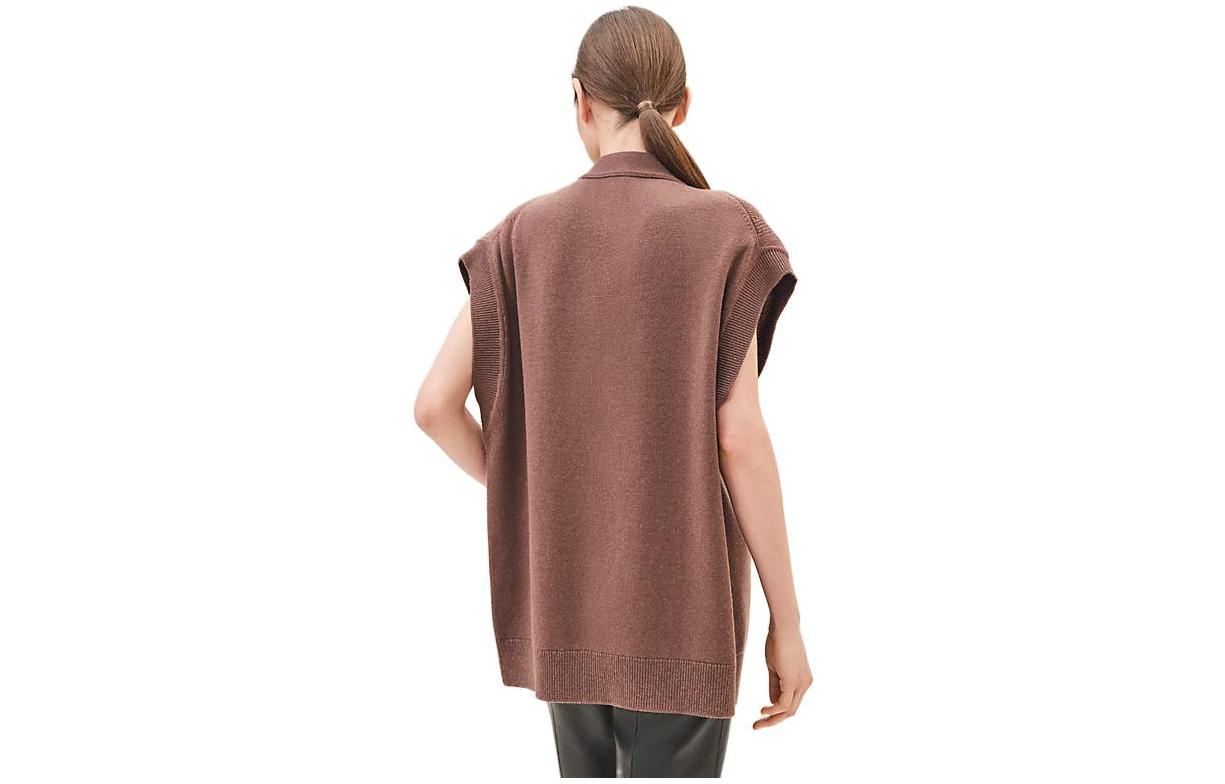 Shop (W) エルメス SS23 ルーズフィット 半袖 ニット カーディガン - ブラウン H3H2706D1CM34