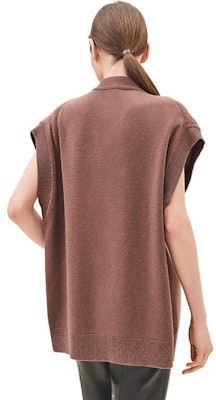 (W) エルメス SS23 ルーズフィット 半袖 ニット カーディガン - ブラウン H3H2706D1CM34 Details for (W) エルメス SS23 ルーズフィット 半袖 ニット カーディガン - ブラウン H3H2706D1CM34