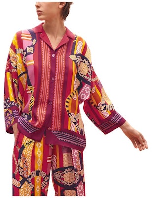 (W) HERMES SS23 Baju Tidur Lengan Panjang Corak Merah. H3E0631DQOV Order (W) HERMES SS23 Baju Tidur Lengan Panjang Corak Merah. H3E0631DQOV