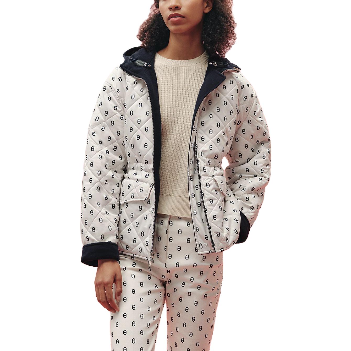 Shop (Women) HERMES SS23  Reversible Long Sleeve Navy Blue Casual Coat H3E0123DAI136