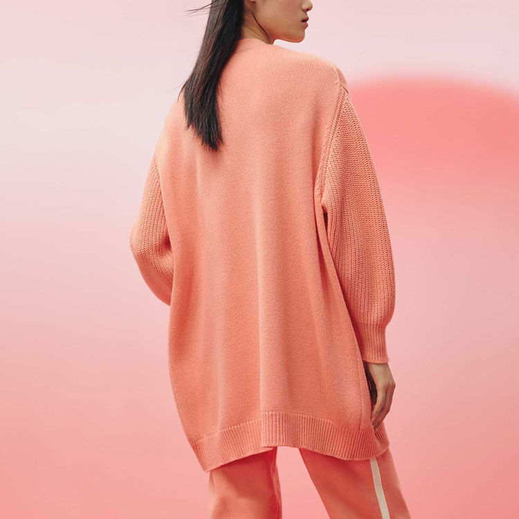 Lookbook (W) HERMES SS23 純色V領針織開衫 喜悅橙色 H3E2702D12V