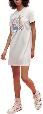 (W) 愛馬仕 2023春夏 白色圖案印花直筒短袖洋裝 H3E4507DH90 Order (W) 愛馬仕 2023春夏 白色圖案印花直筒短袖洋裝 H3E4507DH90