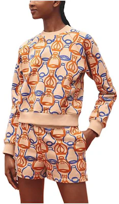 (W) 愛馬仕 SS23 米色幾何印花圓領套頭衫 H3E4616DI0O Buy (W) 愛馬仕 SS23 米色幾何印花圓領套頭衫 H3E4616DI0O