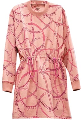 (Women) HERMES SS23 Chain Print Long Sleeve Sweatshirt Dress Quartz Pink Women. H2H4505DK3Y Buy (Women) HERMES SS23 Chain Print Long Sleeve Sweatshirt Dress Quartz Pink Women. H2H4505DK3Y