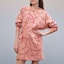 Lookbook (Women) HERMES SS23 Chain Print Long Sleeve Sweatshirt Dress Quartz Pink Women. H2H4505DK3Y