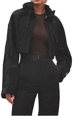 (W) HERMES SS23 Jaket Hitam Colorblock dengan Resleting H3E0204DP02 Order (W) HERMES SS23 Jaket Hitam Colorblock dengan Resleting H3E0204DP02