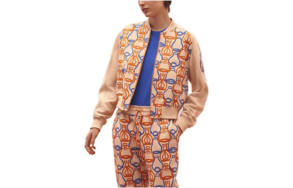 Order (W) Chaqueta Bomber Casual Estampada Beige para Mujer HERMES SS23 H3E4201DI0O