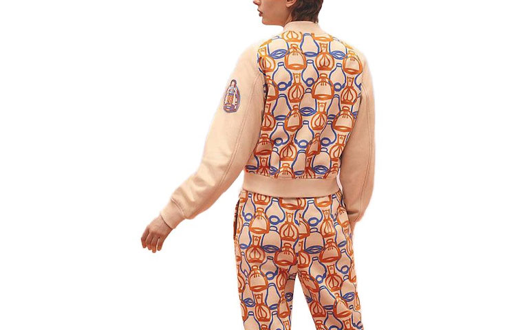 Lookbook (W) Chaqueta Bomber Casual Estampada Beige para Mujer HERMES SS23 H3E4201DI0O