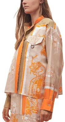 (W) HERMES SS23 Baju Sutera Lengan Panjang Corak Bookmark Beige Wanita. H3E0607D7W4 Buy (W) HERMES SS23 Baju Sutera Lengan Panjang Corak Bookmark Beige Wanita. H3E0607D7W4