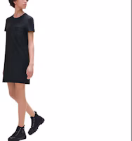 Order (W) 에르메스 SS24 블랙 블루 숏 슬리브 포켓 캐주얼 미니 드레스. H4E4515DA5H