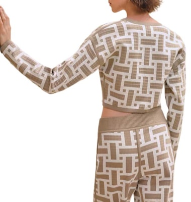 (W) 爱马仕 SS24 拼色短款拉链夹克(焦糖米色)。 H4E2225DJ1S Lookbook (W) 爱马仕 SS24 拼色短款拉链夹克(焦糖米色)。 H4E2225DJ1S