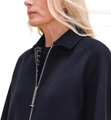 (Women) HERMES SS24 Solid Color Reversible Zipper Jacket - Blue H4E0191D9H5 Purchase (Women) HERMES SS24 Solid Color Reversible Zipper Jacket - Blue H4E0191D9H5