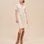 Lookbook (Women) HERMES SS24 White Short-Sleeve Solid Mid-Length Casual Dress. H4E2522D3A3