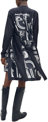 (Women) HERMES SS24 Patterned Belted Knit Midi Dress Black Blue H4E2831DQ5H Lookbook (Women) HERMES SS24 Patterned Belted Knit Midi Dress Black Blue H4E2831DQ5H