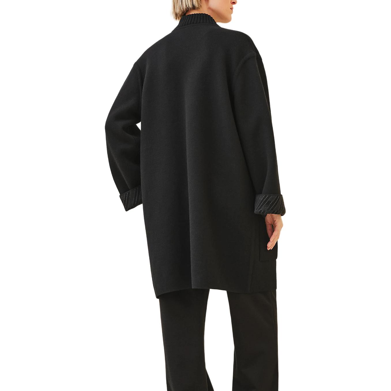 Lookbook (Women) HERMES SS24 Reversible Zip-Up Mid-Length Jacket  Black H4H2102D202