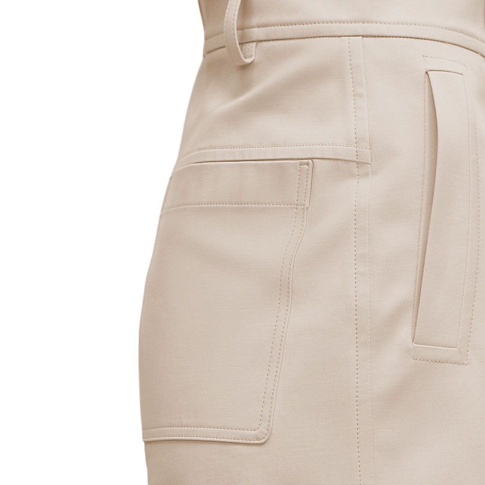 Sizing (Women) HERMES SS25  Beige Double Stretch Twill Cotton Casual Shorts. H4H0405DQIX