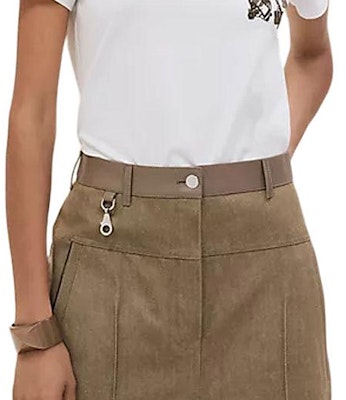 (Women) HERMES SS25 White Short-Sleeve Round-Neck T-Shirt H5E4634DA90 Cheap (Women) HERMES SS25 White Short-Sleeve Round-Neck T-Shirt H5E4634DA90