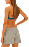 Lookbook (Women) HERMES Striped Seersucker Beach Shorts Gray H1E3400DA5H