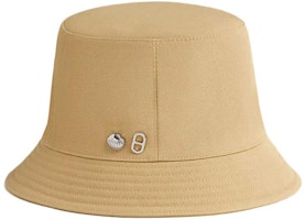 (Women) HERMES Studded Cotton Fisherman Hat Beige H241065NvVD59 (Women) HERMES Studded Cotton Fisherman Hat Beige H241065NvVD59