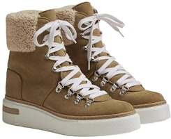 (W) 爱马仕麂皮棕色踝靴 H222051Z-BK Shop (W) 爱马仕麂皮棕色踝靴 H222051Z-BK