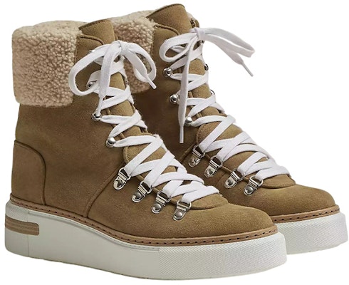 (Women) HERMES Suede Ankle Boots 'Brown' H222051Z-BK Shop (Women) HERMES Suede Ankle Boots 'Brown' H222051Z-BK